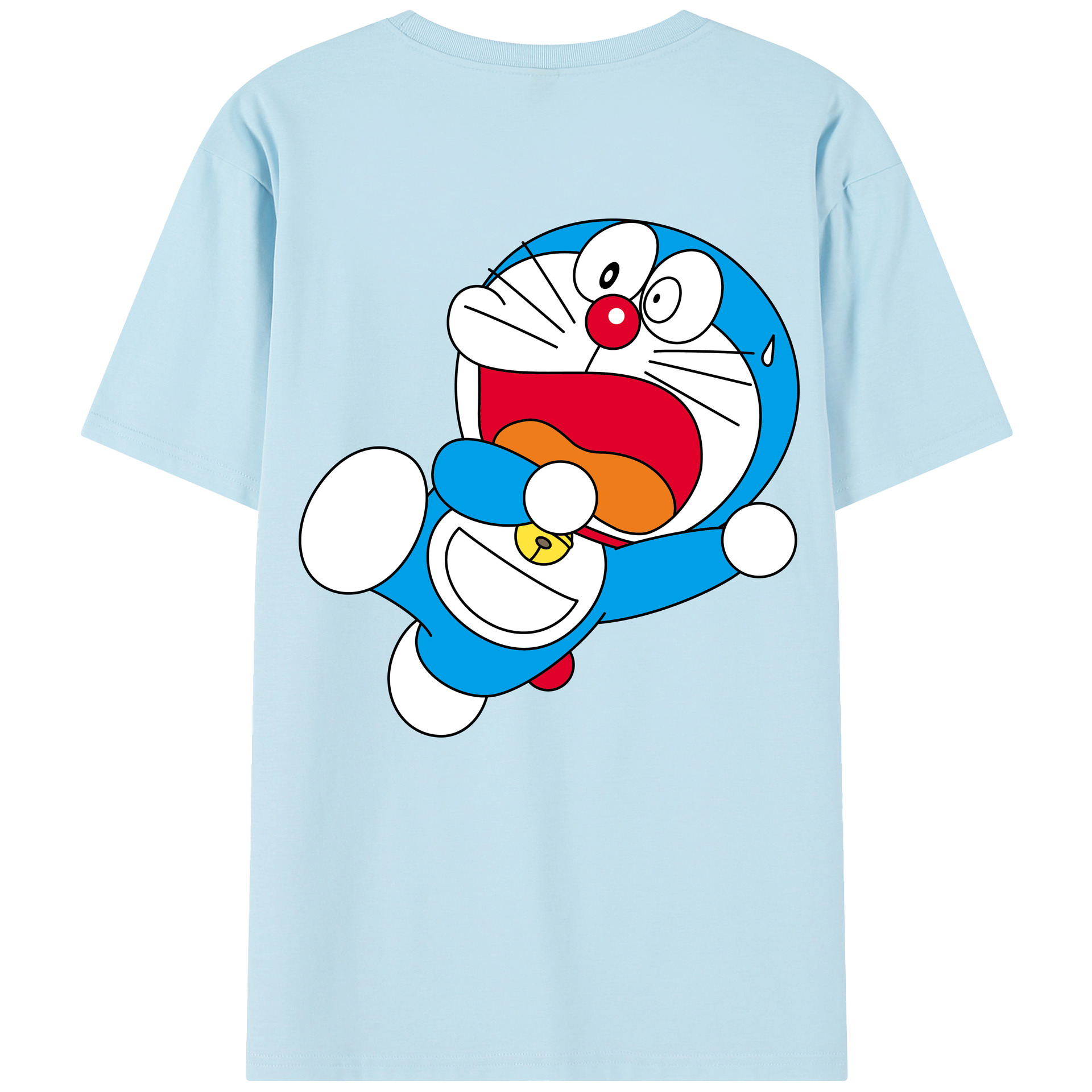 （画像用） ドラえもん Doraemon 綿100％半袖Tシャツ（背面プリント）